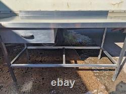 Stainless Steel Prep Table With Drawer, Heavy Duty 150 X 70 X90cm £125+vat