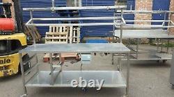 Stainless Steel Prep Table Work Surface Bench Kitchen Restaurant Catering