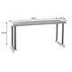 Stainless Steel Prep Work Table Bench Over Shelf Commercial Catering Kitchen Use