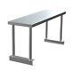 Stainless Steel Prep Work Table Bench With Overshelf Commercial/home Kitchen Use