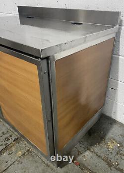 Stainless Steel Preparation Table Cupboard Unit 1223 MM Wide £300 + Vat