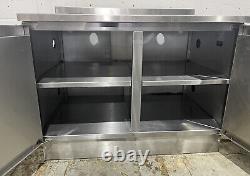 Stainless Steel Preparation Table Cupboard Unit 1223 MM Wide £300 + Vat