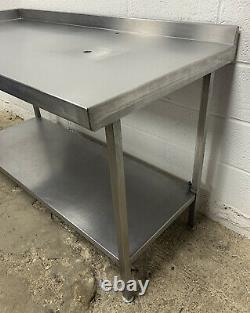 Stainless Steel Preparation Table With Corner Upstand 1500 MM Wide £140 + Vat