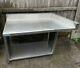 Stainless Steel Preparation Table With Right Corner Fit