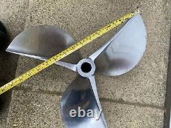 Stainless Steel Race Boat Propeller Clever Prop. Art Table Ornament Vintage