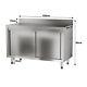 Stainless Steel Sink Cabinet Work Table Commercial Catering Kitchen Prep Table