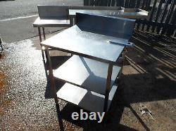 Stainless Steel Table 2 x Undershelves 700 x 700 mm £100 + Vat