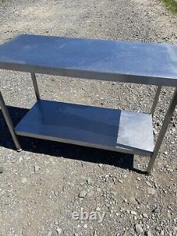 Stainless Steel Table Centre Bench Heavy Duty 1300mm Long