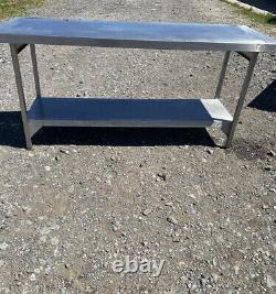 Stainless Steel Table Centre Bench Heavy Duty 1800mm Long