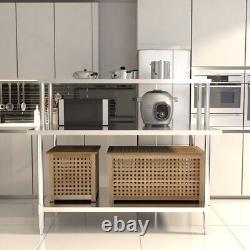 Stainless Steel Table Commercial Catering Work Prep Kitchen Bench 600mm-1800mm