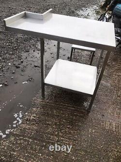 Stainless Steel Table With Cut Out Undershelf