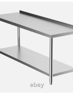 Stainless Steel Table Work Bench Catering Table Kitchen Top 1.5ft to 8ft