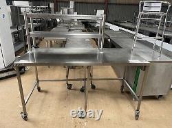 Stainless Steel Table with Pass (180cm) Read Descrip Re Deliv T30