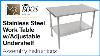 Stainless Steel Work Table W Adjustable Undershelf Assembly Instructions