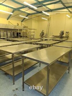 Stainless Steel catering prep table worktop counter Bakery Closing Down