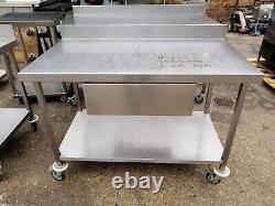 Stainless steel 2 step table work top work bench heavy duty 120 cm # J 75