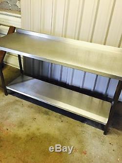 Stainless steel CATERING PREP TABLE commercial catering