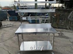 Stainless steel catering table