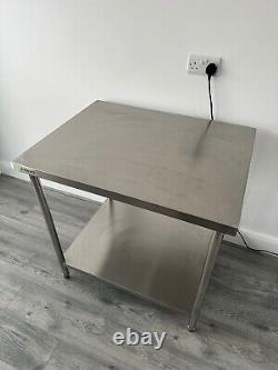 Stainless steel catering work table
