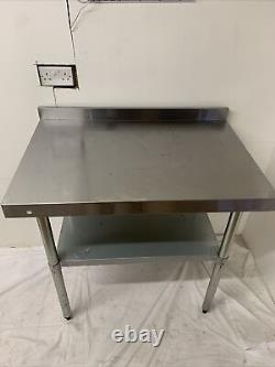Stainless steel commercial kitchen table L 90cm D 60cm H 90cm