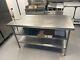 Stainless Steel Prep Table With 2 Under Shelves