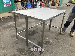 Stainless steel table 1100 DeepX1600 W -1m H Kitchen Prep Collect B288RA B'ham