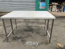 Stainless steel table 1100 DeepX1600 W -1m H Kitchen Prep Collect B288RA B'ham