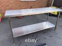 Stainless steel table 1800x600x900
