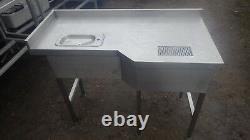 Stainless steel table for coffee machine water boiler etc 1.2m x 50/60cm x 88cm