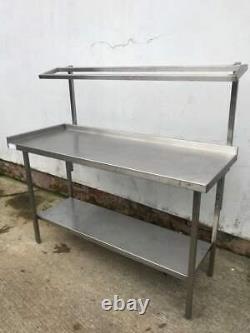 Stainless steel table with under shelf / Gastronorm holder (1550mm x 630mm)