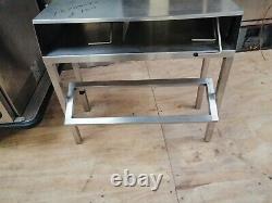 Stainless steel table work top spice shelf heavy duty restaurant commercial