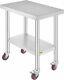 Succebuy Stainless Steel Dining Kitchen Table Work Station 762 X 457 Mm