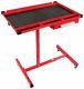 Sunex 8019 Heavy Duty Adjustable Red Work Table With Drawer