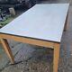 Table Stainless Steel Top Ash Legs Solid