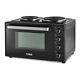 Tower 32l Table Top Compact Electric Mini Oven In Black With Hotplates T14044