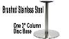 Turin Stainless Steel Disc Table Base For Round Tops