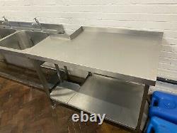 Two tier stainless steel prep table. Very good quality