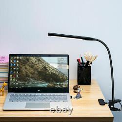 USB Clip On Desk Lamp Flexible Clamp Reading Light LED Bed Table Bedside Night