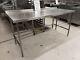Used Commercial Catering Stainless Steel Table With Appliance Space Beneath 1.9m