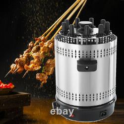 Vertical Electric Grill Barbecue Table 9 Skewers Kebab Machine BBQ Rotisserie