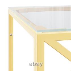 VidaXL Coffee Table 110x45x45 cm Stainless Steel and Glass