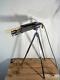 Vintage Folk Art Industrial/steampunk Table/floor Lamp/light Gatling Gun Display