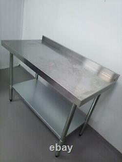 Vogue 1200mm Prep Table With Upstand Stainless Steel