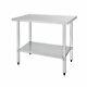 Vogue Prep Table Made Of Stainless Steel Without Upstand 900x1200x600mm