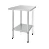 Vogue Prep Table In 430 Stainless Steel With Reinforced Steel Legs