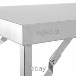 Vogue Stainless Steel Folding Table Stainless Steel 900(h)x1800(w)x600(d)mm
