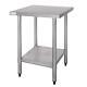 Vogue Stainless Steel Prep Table 600mm Kitchen Restaurant Catering Commercial