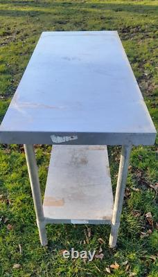 Vogue Stainless Steel kitchen commercial catering table work bench 600mm x 1500