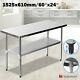 Voilamart 60 X 24 Stainless Steel Work Bench Kitchen Prep Catering Table 5x2ft