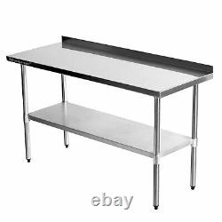 Voilamart Stainless Steel Commercial Catering Table Work Bench Worktop Kitchen